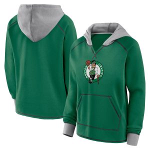 Boston Celtics Women's Kelly Stylish Green Boom Pullover Hoodie Upgrade your fan gear! Order this premium jersey today.