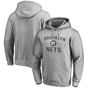 Brooklyn Premium - grade Nets Ash Victory Arch Pullover Hoodie Gift idea! Surprise a sports fan with this amazing jersey.