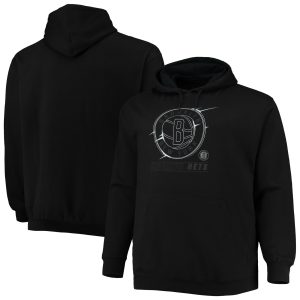Brooklyn Nets Delightful Black Big & Tall Pop Pullover Hoodie Don't be left out! Get this stylish jersey and show your team pride.