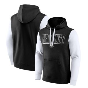 Brooklyn Nets Black Outline Premium - grade Colorblock Pullover Hoodie Be a part of the action! Get this game - ready jersey.