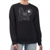Brooklyn Nets G III 4Her by Carl Banks Black Superb Women's GIII 4 Her Leopard Heart graphic Fleece Crewneck sweatshirt High - demand item! Order this sought - after jersey immediately.