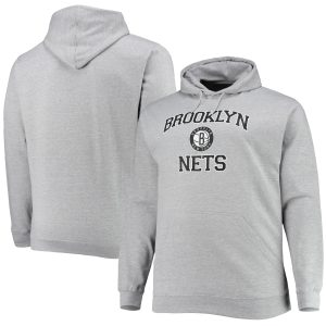 Brooklyn Nets Heathered Gray Big & Tall Refined Heart & Soul Pullover Hoodie Fan favorite! Join thousands who love this premium jersey.