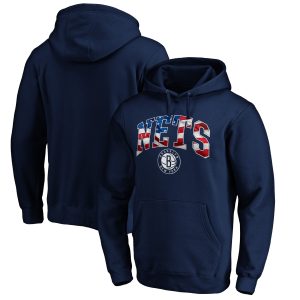 Brooklyn Nets Navy Captivating Banner Wave Pullover Hoodie Gift idea! Surprise a sports fan with this amazing jersey.