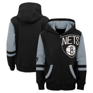 Brooklyn Nets Preschool Black Straight To The League Full Splendid Zip Hoodie Unbeatable style! Get this stylish jersey now.