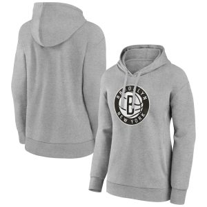 Brooklyn Nets Women's Gray Alternate Logo Classy Pullover Hoodie Celebrate your team! Order this commemorative jersey.
