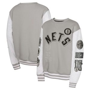 Brooklyn Nets Youth Gorgeous Gray Star Treatment Pullover Sweatshirt Be the first! Order this trendy jersey ahead of the crowd.
