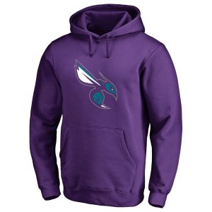 Charlotte Hornets Purple Alternate Logo Exceptional Pullover Hoodie Stand out from the crowd! Wear this eye - catching jersey.