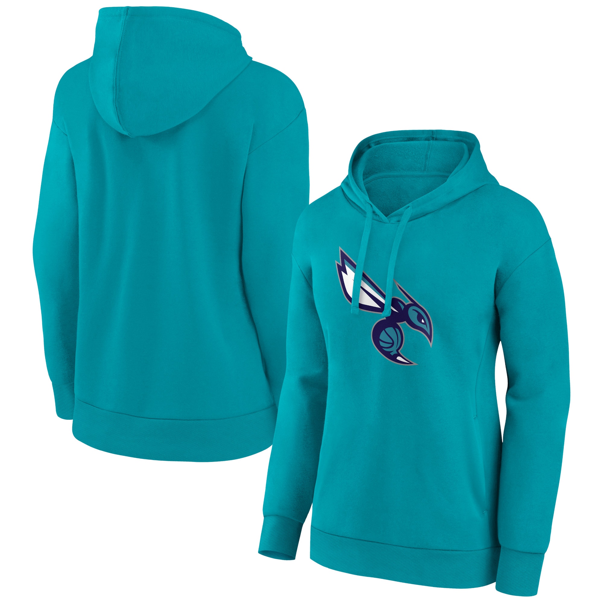 Charlotte Hornets Women's Teal Alternate Logo Pullover Superb Hoodie Limited stock! Be quick and grab this must - have jersey to support your team.