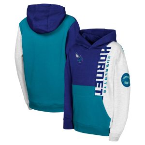 Charlotte Hornets Youth Purple Splash Pullover Hoodie Gorgeous Limited stock! Be quick and grab this must - have jersey to support your team.