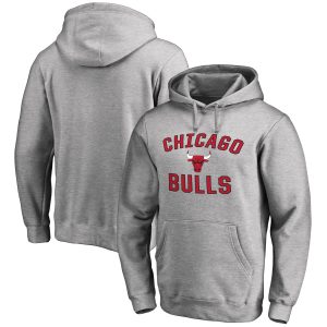 Chicago Bulls Ash Victory Arch High - quality Pullover Hoodie Flash sale! Snag this great jersey at a discounted price.