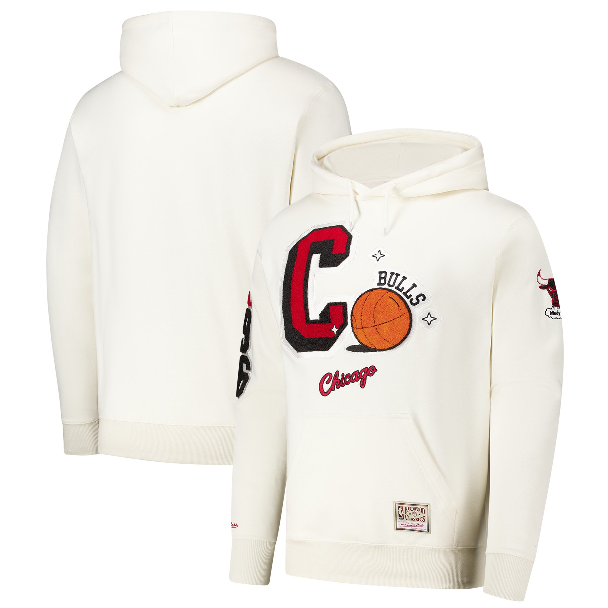 Chicago Bulls Elegant Cream Sswagger Classic Chenille Pullover Hoodie Be a part of the action! Get this game - ready jersey.