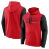 Chicago Bulls Red Outline Colorblock Pullover Distinguished Hoodie Retailers