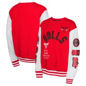 Chicago Bulls Youth Red Splendid Star Treatment Pullover Sweatshirt Stand out from the crowd! Wear this eye - catching jersey.