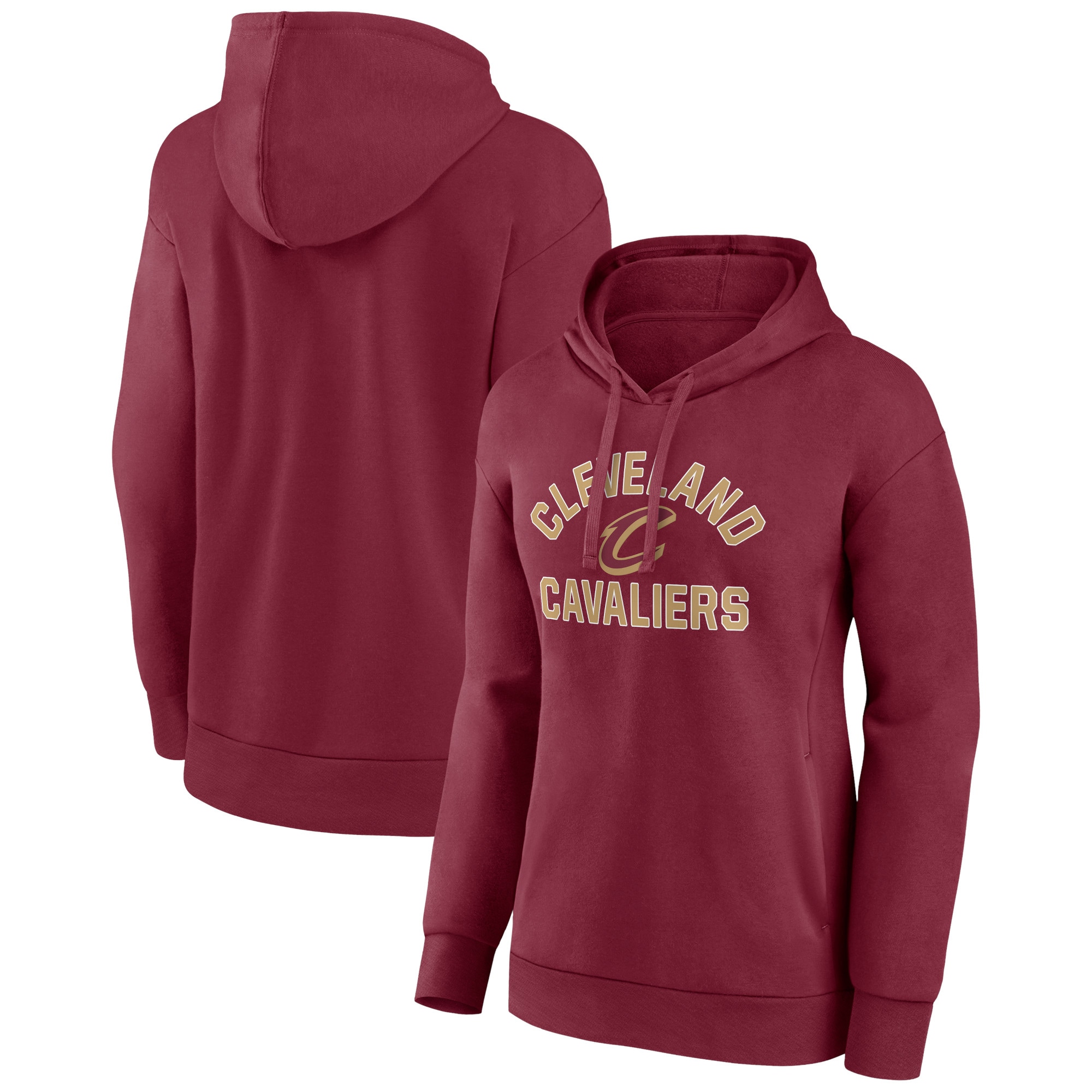 Cleveland Cavaliers Women's Wine Overtime Pullover Hoodie Elegant Sports enthusiasts