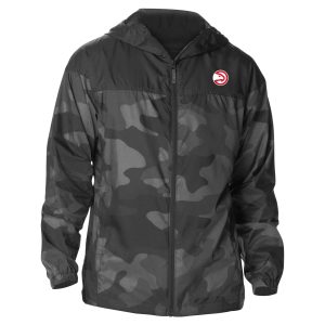 Columbia Fantastic Atlanta Hawks Black Camo Flash Challenger Windbreaker Full Zip Jacket Customizable! Personalize this great jersey.