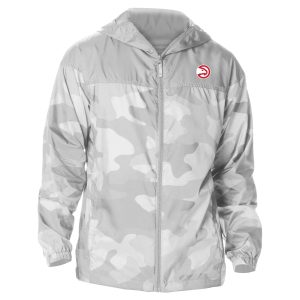 Columbia Atlanta Hawks Gray Camo Flash Challenger Windbreaker Full High - quality Zip Jacket Enhance your game - day look! Get this fashionable jersey.