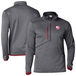 Columbia Atlanta Hawks Gray Park View Striking Half Zip Top Stand out from the crowd! Wear this eye - catching jersey.