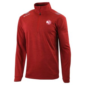 Columbia Atlanta Hawks Red Oakland Superb Downs Quarter Zip Pullover Authentic look! Wear this genuine jersey.