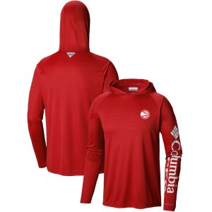 Columbia Atlanta Hawks Red Terminal Tackle Long Sleeve Unique Hoodie T Shirt Trending now! Grab this hot jersey while you can.