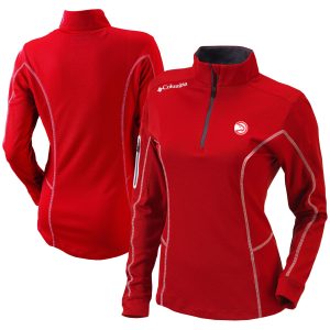 Columbia Atlanta Hawks Women's Red Omni Wick Shotgun Quarter Zip Premium - grade Pullover Top For a short time only! Don't miss out on this fantastic jersey.