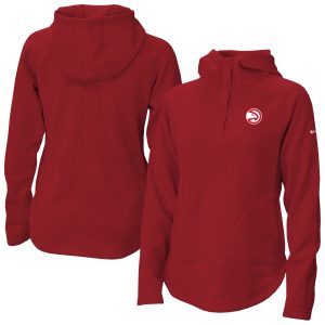 Columbia Atlanta Refined Hawks Women's Red Sweater Weather Quarter Snap Hoodie Join the elite! Get this exclusive jersey.