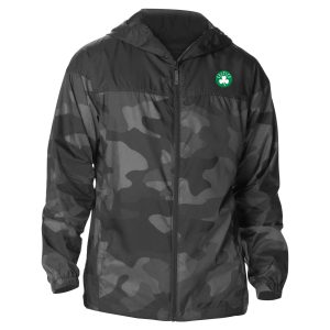 Columbia Boston Celtics Black Camo Flash Challenger High - quality Windbreaker Full Zip Jacket Enhance your game - day look! Get this fashionable jersey.