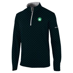 Columbia Boston Celtics Black Omni Wick Wickhams Superior Hills Quarter Zip Pullover Top Customizable! Personalize this great jersey.