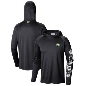 Columbia Boston Celtics Black Terminal Glamorous Tackle Long Sleeve Hoodie T Shirt Enhance your game - day look! Get this fashionable jersey.