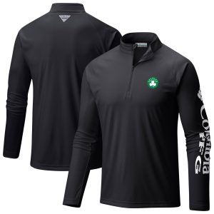 Columbia Boston Celtics Black Terminal Tackle Raglan Omni Unique Shade Quarter Zip Jacket Be the first! Order this trendy jersey ahead of the crowd.