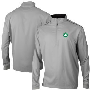 Columbia Boston Captivating Celtics Gray Bogey's Paradise Quarter Zip Pullover Stand out from the crowd! Wear this eye - catching jersey.