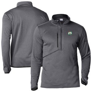 Columbia Boston Celtics Gray Park View Half Dashing Zip Top Limited stock! Be quick and grab this must - have jersey to support your team.
