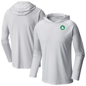 Columbia Boston Celtics White Terminal Tackle Delightful Long Sleeve Hoodie T Shirt Show your dedication! Own this special jersey for your team.