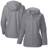 Columbia Boston Celtics Classy Women's Gray Arcadia Omni Tech™ Full Zip Hoodie Jacket Sports enthusiasts