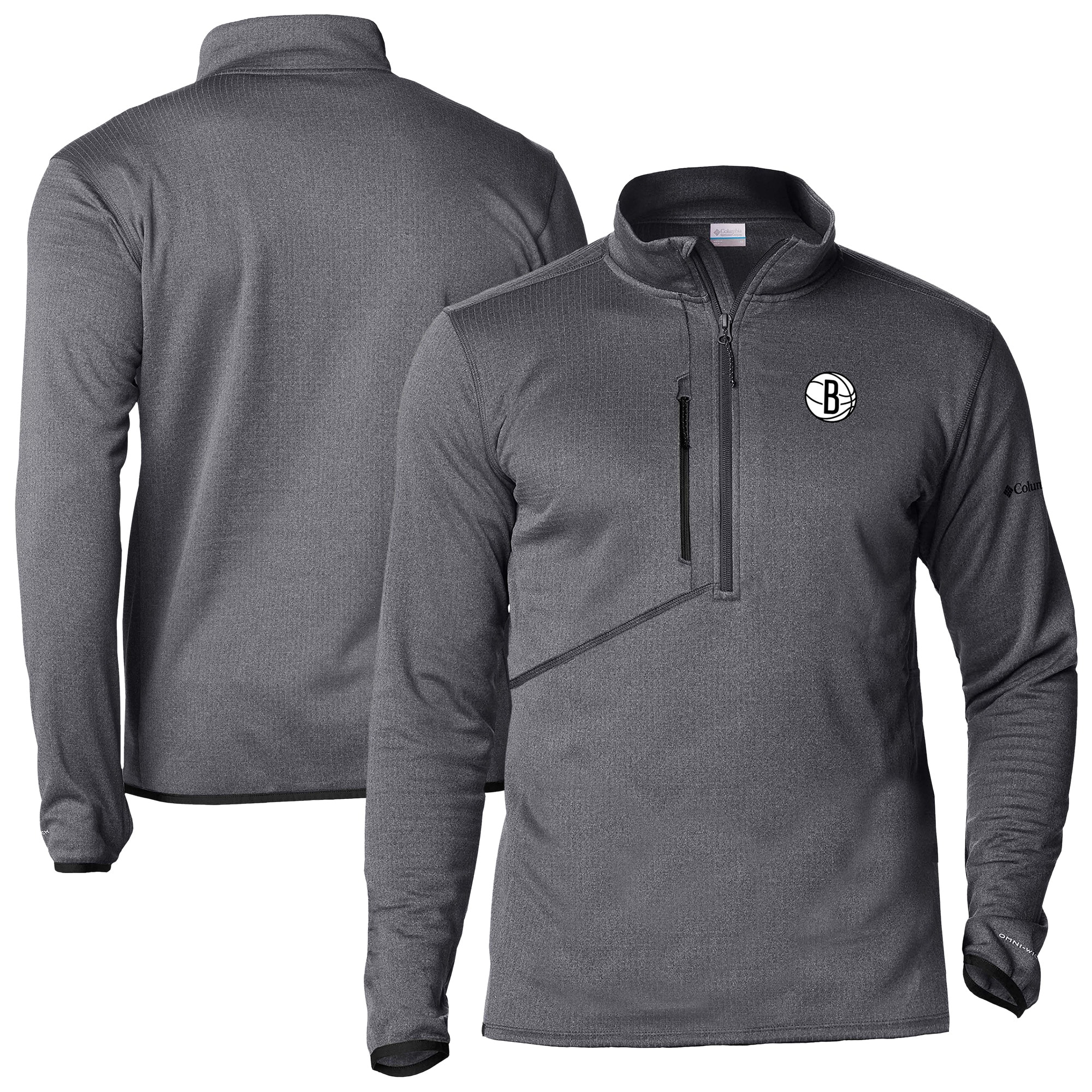 Columbia Brooklyn Nets Gray Park View Half Zip Stunning Top Proven quality! Invest in this reliable jersey.