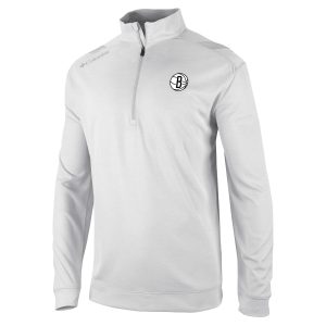 Columbia Brooklyn Nets White Premium - grade Oakland Downs Quarter Zip Pullover Be a part of the action! Get this game - ready jersey.