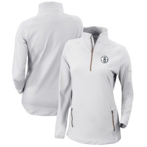 Columbia Brooklyn Nets Women's White Omni Stunning Wick Outward Nine Quarter Zip Pullover Top Best - selling! Order this popular jersey before it's out of stock.