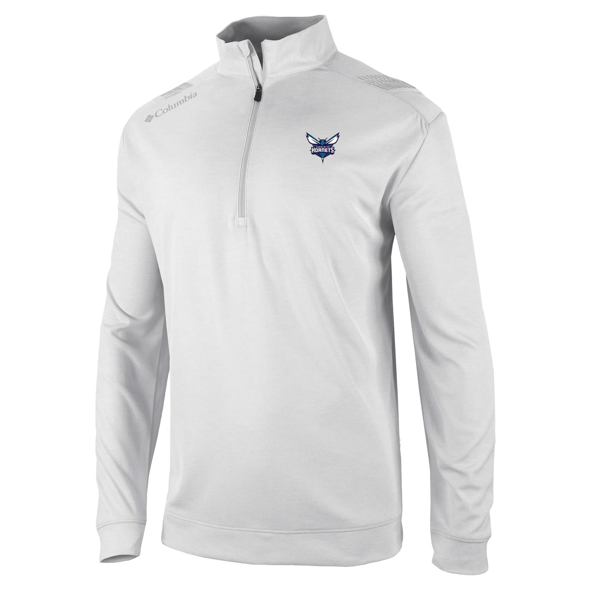 Columbia Charlotte Hornets Outstanding White Oakland Downs Quarter Zip Pullover Don't be left out! Get this stylish jersey and show your team pride.