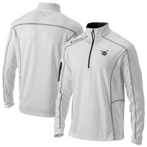 Columbia Charlotte Hornets White Omni Wick Shotgun Elegant Quarter Zip Pullover Upgrade your fan gear! Order this premium jersey today.