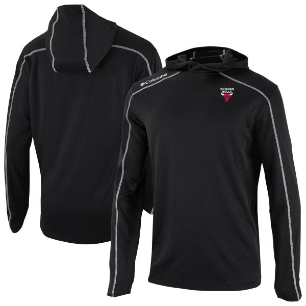 Columbia Chicago Bulls Outstanding Black Omni Wick Shotgun Pullover Hoodie Sports enthusiasts