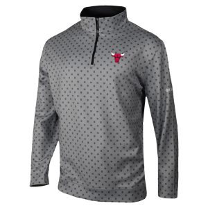Columbia Chicago Unique Bulls Gray Omni Wick Wickhams Hills Quarter Zip Pullover Top High - demand item! Order this sought - after jersey immediately.