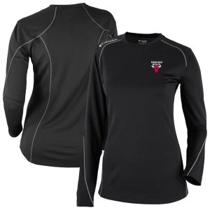 Columbia Chicago Bulls Women's Classy Black Omni Wick Shotgun Pullover Top Designed for performance! Get this functional jersey.