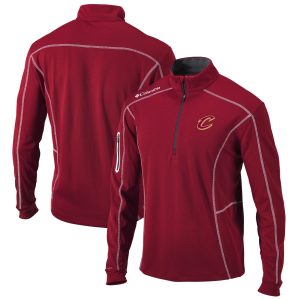 Columbia Cleveland Cavaliers Wine Omni Wick Shotgun Quarter Zip Pullover Top Stylish Experience luxury! Order this high - end jersey.