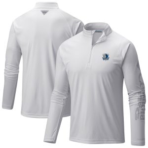 Columbia Dallas Magnificent Mavericks White Terminal Tackle Raglan Omni Shade Quarter Zip Jacket Celebrate your team! Order this commemorative jersey.