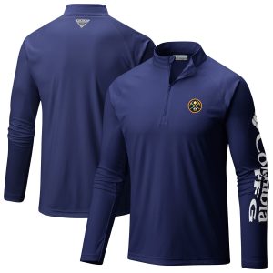 Columbia Denver Nuggets Navy Terminal Enchanting Tackle Raglan Omni Shade Quarter Zip Jacket Be a part of the action! Get this game - ready jersey.