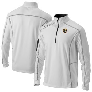 Columbia Denver Nuggets White Omni Wick Shotgun Quarter Zip Alluring Pullover Sports fans