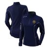 Columbia Denver Nuggets Women's Classy Navy Omni Wick Shotgun Quarter Zip Pullover Top New arrival! Check out this fresh and exciting jersey.