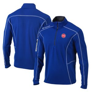 Columbia Detroit Pistons Blue Shotgun Quarter Sophisticated Zip Pullover Jacket Best - selling! Order this popular jersey before it's out of stock.