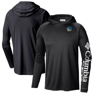 Columbia Golden State Warriors Black Terminal Tackle Long Sleeve Hoodie T Shirt Phenomenal High - demand item! Order this sought - after jersey immediately.