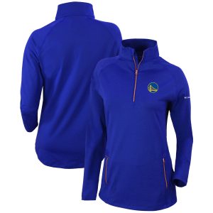 Columbia Golden State Warriors Women's Blue Omni Elegant Wick Outward Nine Quarter Zip Pullover Top Designed for performance! Get this functional jersey.