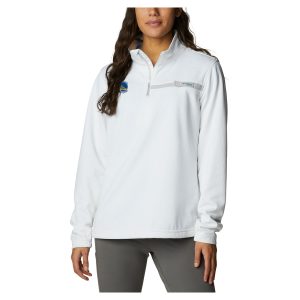 Columbia Golden Stunning State Warriors Women's White Skiff Guide Fleece Pullover Top New arrival! Check out this fresh and exciting jersey.